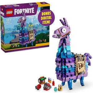 Lego Fortnite Supply Llama in Purple and Teal